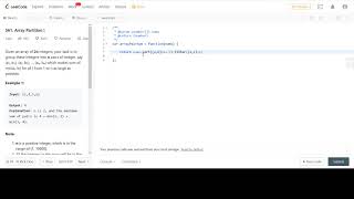LeetCode 561. Array Partition I JavaScript Solution: One Line