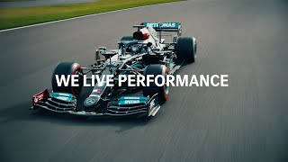 Mercedes-AMG x AMG PETRONAS Formula One Team. #WeLivePerformance.