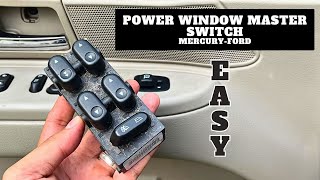 HOW TO FIX POWER WINDOW MASTER SWITCH FORD MERCURY LINCOLN F150 MARAUDER EXPEDITION LINCOLN MARK