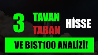 BIST100 NEGATİF TRENDE GİRDİ Mİ? 3 TAVAN - TABAN HİSSE ANALİZİ #CGCAM #BURCE #PRKME #TSGYO #PLTUR