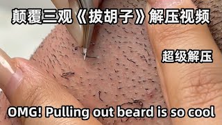 颠覆三观《拔胡子》超爽解压视频！超级解压！Oh my god, this video has changed my outlook on life.