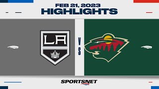NHL Highlights | Kings vs. Wild - February 21, 2023