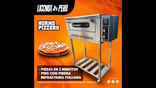 Horno Pizzero Profesional Con Piedra Refractaria LICCNOX