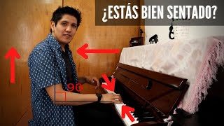 Postura correcta al piano.