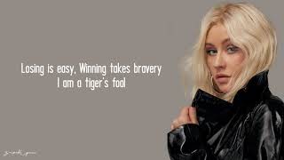 Christina Aguilera - Loyal Brave True (Lyrics)