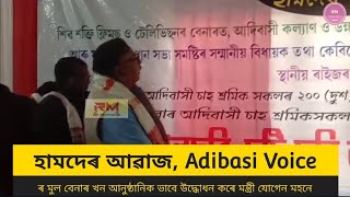 হামদেৰ আৱাজ, Adibasi Voice ৰ মুল বেনাৰ খন আনুষ্ঠানিক ভাবে উদ্ধোধন কৰে মন্ত্ৰী যোগেন মহনে