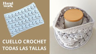 Cómo tejer cuello a crochet fácil paso a paso en cualquier talla, niños o adultos