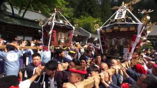 平成28年 大雄山 最乗寺 足柄神輿祭 三基の神輿宮出し渡御。