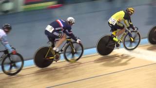 UCI Track Cycling World Championships 2016: Men's Keirin Semi Finals_Levy, Azizul, Wakimoto