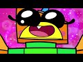 unikitty blije hersengolven met glitter cartoon network