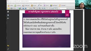 การประชุมเพื่อรับฟังกฏกระทรวงที่เกี่ยวกับมาตรฐานการอุดมศึกษาและแนวทางการพัฒนาหลักสูตรระดับปริญญาตรี