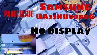 How to fix Samsung smart tv UA55NU8000G no display on and off backlight. #gertechph