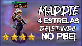 Maddie 4⭐ com 6 Defensores! Defesa Imbatível no PBE do TFT 🛡️✨