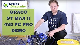 Graco ST MAX II 495 PC PRO Demonstration with Airless Discounter