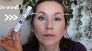 NEW Maybelline Sky High Mascara Primer! SO GOOD!! // DRUGSTORE MONTH