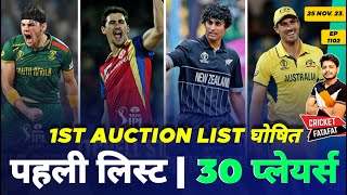 IPL 2024 -1st Auction List , Trade , Retain List | Cricket Fatafat | EP 1102 | MY Cricket Production