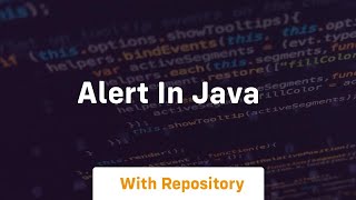 alert in java