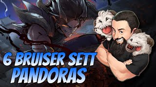 6 Bruiser Sett with Pandoras Bench | TFT Into the Arcane | Teamfight Tactics