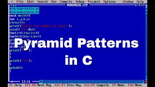 pyramid patterns in C
