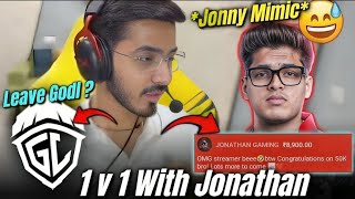 Admino On Godl Power🔥💛 | Admino Mimicking Jonathan 😅| Reply on 1 v 1 With Jonathan 😳