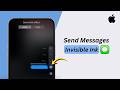 How to Send Messages with Invisible Ink Special Effect on iPhone (2026)