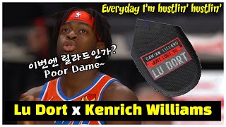 '허슬과 수비로 상대를 패는' Lu Dort \u0026 Kenrich Williams 공수 하이라이트 / vs Blazers / 2021-01-26