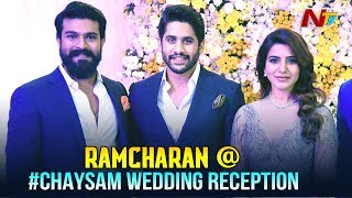 Ramcharan @ #ChaySam Wedding Reception || Naga Chaitanya, Samantha Akkineni Reception || Nagarjuna