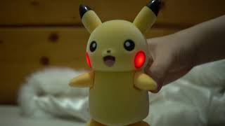 Unboxing of pikachu walks by your call 寵物小精靈比卡超開箱 聲控會動會唱歌