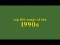 top 100 songs of the 1990s