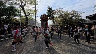 2024年4月13日（土曜）山車祭り 長尾地区祭礼 前夜祭 武雄神社曳き込み・曳き出し 玉貫 玉神車