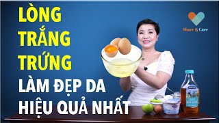 Cách làm mặt nạ lòng trắng trứng gà giúp trẻ hóa làn da / Whiten SKIN Mask with EggWhite \u0026 Lemon