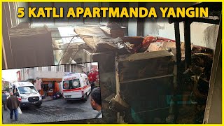 Beyoğlu'nda 5 Katlı Apartmanda Yangın Çıktı