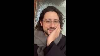 Hale Appleman being cute (from Instagram live)