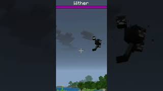 Ultra realistic wither/normal wither in minecraft 🤯 #shorts #ytshorts #minecraft #minecraftmanhunt