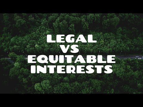 What is a legal interest in land?