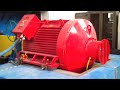 run up of large 1100kw 500rpm line start permanent magnet synchronous motor