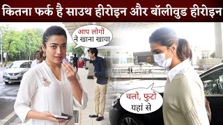 Deepika Padukone and Rashmika Mandanna Behavior with Media at Airport Who Won Heart