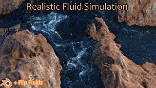 Blender Realistic Water (Flip Fluid Simulation)