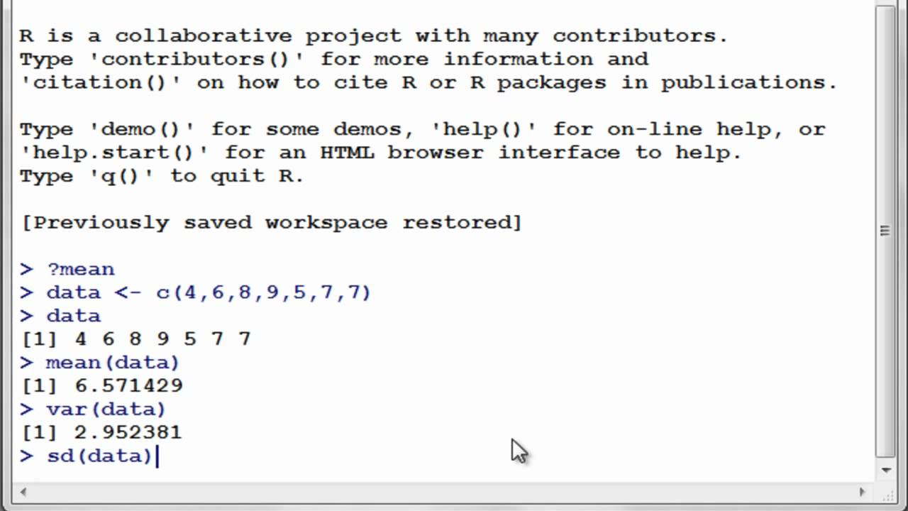 8 R Programming Tutorial Introduction To R Youtube