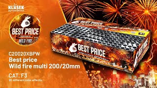 C20020XBPW  Best price Wild fire multi 200/20mm | Klasek pyrotechnics