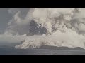 tonga volcano eruption fills sky with black ash clouds