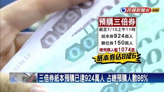 3倍券紙本上看2千萬份 總印製費估飆12億－民視新聞