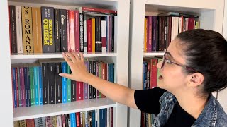 Mostrei todos os meus livros do escritório 📚 | Bookshelf Tour