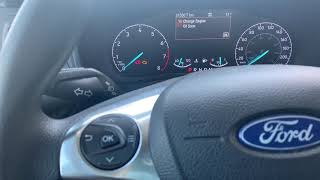 How to reset oil life on 2020 Ford transit connect