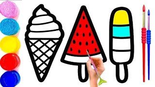 Drawing Cute Ice_cream For Kids | Ice-cream | Art For Kids
