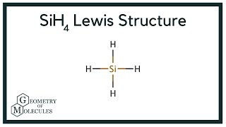 SiH4 Lewis Structure (Silicon Tetrahydride)