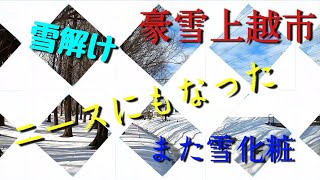 ニュースになった豪雪上越市　雪解けしたのにまた降った　～2021/2/10のことでした～