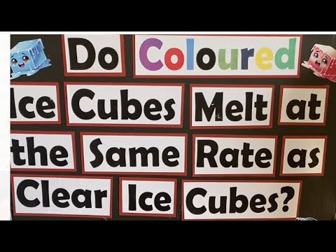 Do colored ice cubes melt faster?