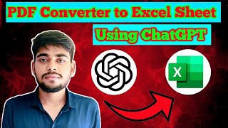 How to Convert PDF to Excel Sheet Using ChatGPT ! 🔥💯