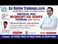 SQL Server Queries - Date and Time|| Bhaskar Jogi | Go Online Trainings | 90000 75637